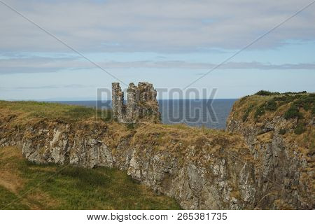 Dunseverick Castle Is The Ruins Of A Castle In County Antrim, Northern Ireland.
