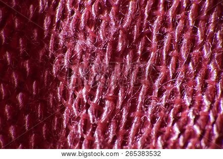 Macro Backgrounds Of Natural And Artificial Fabric