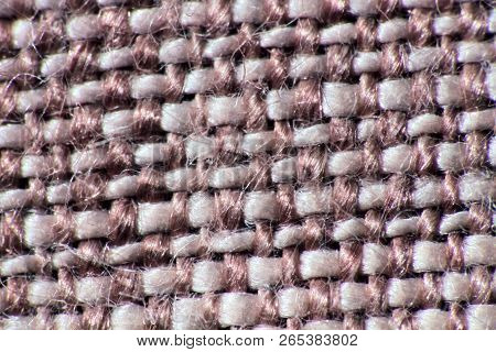 Macro Backgrounds Of Natural And Artificial Fabric