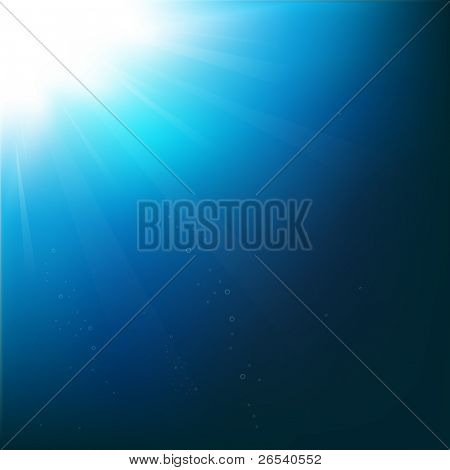 수 중, 벡터 일러스트