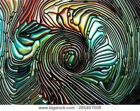 Game Of Iridescent Color Glass
