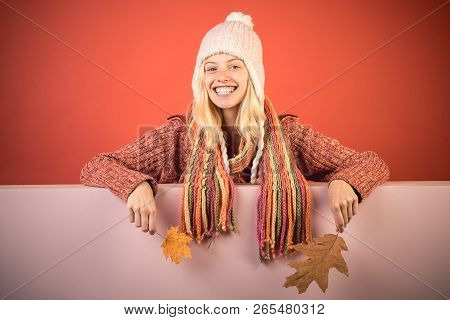 Sale For Entire Autumn Collection, Incredible Discounts And Wonderful Choice. Attractive Young Woman
