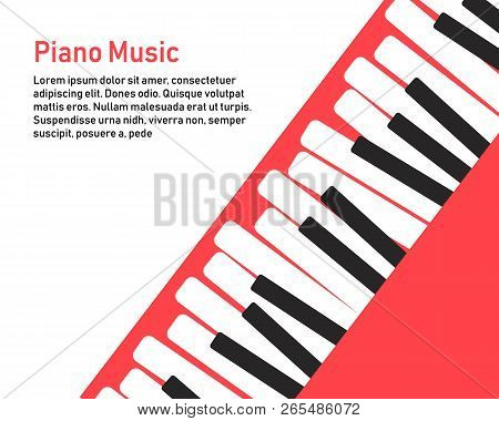 Grunge Black And White Piano Keyboard.piano On A Pink Background   Stock Vector Illustration For Pos