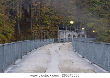 Dam Of The Irabia Reservoir In The Irati Forest, Navarre (spain)