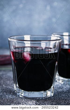 Chicha Morada - Drink In The Andean Areas Of Peru. Chicha Morada Is Made From Purple Corn.
