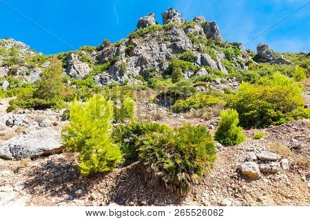 Hiking In Morocco's Rif Mountains Under Chefchaouen City, Morocco, Africa