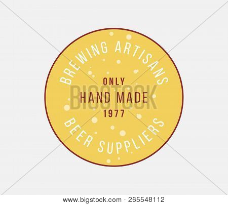 Beer Brewing Artisans Is A Vector Illustration About Drinking