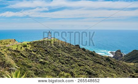 Scenic Views Of Beautiful Landscape At Cape Reinga In New Zealand