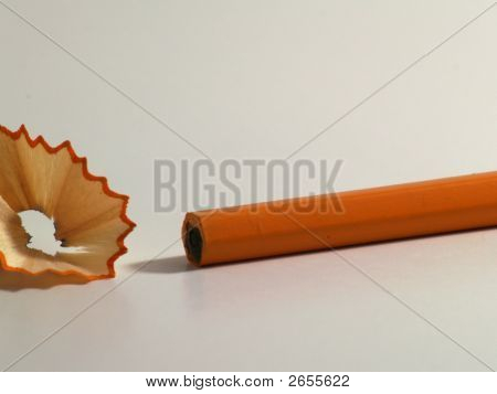 Unsharpened Pencil With Shavings