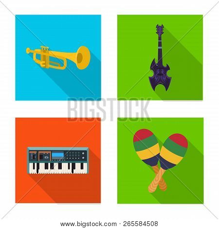 Vector Design Of Music And Tune Icon. Collection Of Music And Tool Vector Icon For Stock.