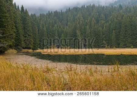 Smolyan Lakes In Bulgaria During Autumn With Beautiful Day.