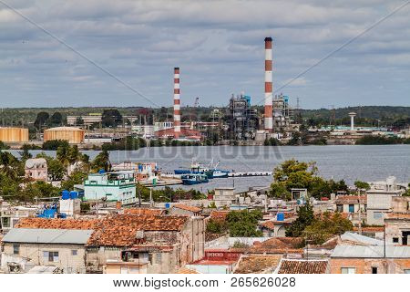 Termoelectrica Carlos Manuel De Cespedes Power Plant In Cienfuegos, Cuba