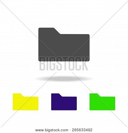 Folder Multicolor Icon. Element Of Web Icons.  Signs And Symbols Icon For Websites, Web Design, Mobi