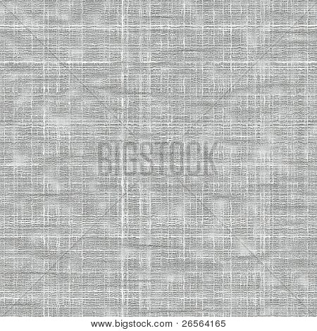 Bezešvý bílý hrubé textilie textura s viditelná vlákna