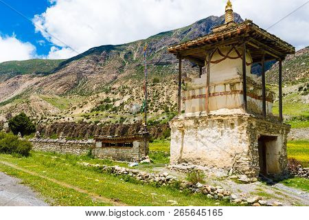 Traditional Architecture In In Manang Village, Annapurna Conservation Area, Nepal