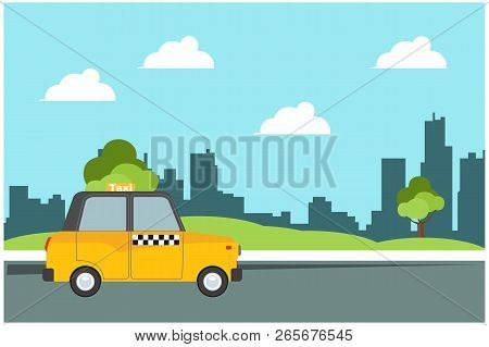 Illustration Of Activities In The Park During The Day, Vector Illustration