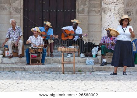 HAVANA-AUGUST 12:Street musikere August 12,2011 i Havana.With Cuba modtager over to millioner tour