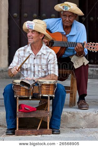 HAVANA-AUGUST 12:Street musikere August 12,2011 i Havana.With Cuba modtager over to millioner tour