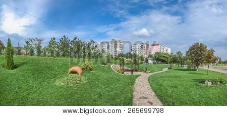 Georgian Square In Yuzhny City, Ukraine