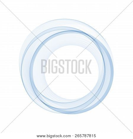 Abstract Background With Blue Circles. Vector Eps 10. Layout For Advertising
