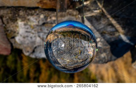 The Lookout Ledge From Lone Pine State Park Creates A Beautiful Image Through The Lensball.