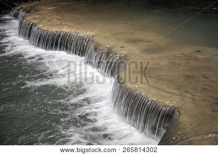 Waterfall From Mountain In Raining Season