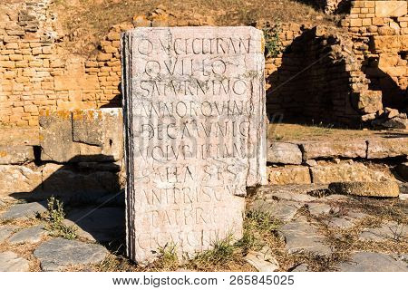 Roman Desc Of The Ancient Necropolis Of Chellah In The City Of Rabat, Morocco In Africa