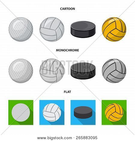 Vector Illustration Of Sport And Ball Sign. Collection Of Sport And Athletic Stock Vector Illustrati
