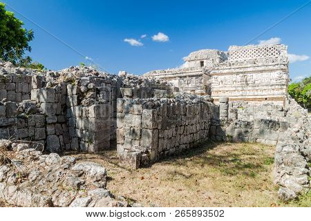 Building Called Nunnery Edificio De Las Monjas In Ancient Mayan City Chichen Itza, Mexico