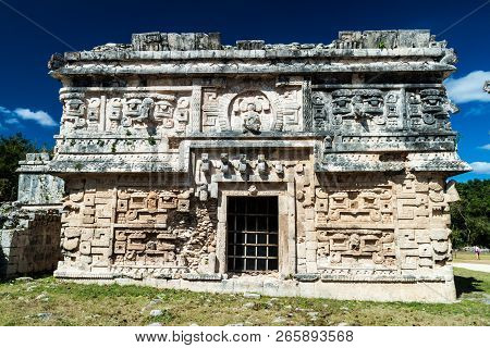 Building Called Nunnery Edificio De Las Monjas In Ancient Mayan City Chichen Itza, Mexico