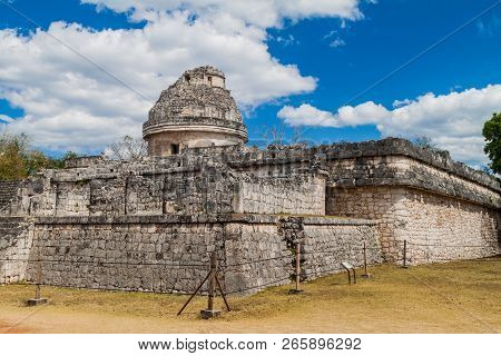 El Caracol, The Observatory In Ancient Mayan City Chichen Itza, Mexico
