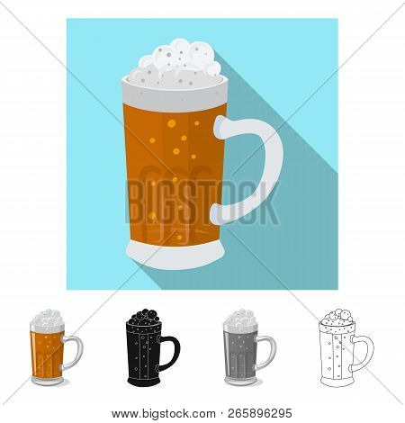 Vector Design Of Pub And Bar Symbol. Set Of Pub And Interior Vector Icon For Stock.