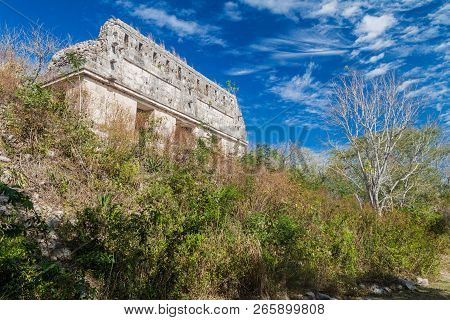Building In The Cemetery Temple Group At The Ruins Of The Ancient Mayan City Uxmal, Mexico