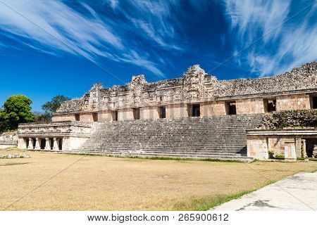 Nuns Quadrangle Cuadrangulo De Las Monjas Building Complex At The Ruins Of The Ancient Mayan City Ux