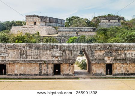 Nuns Quadrangle Cuadrangulo De Las Monjas Building Complex At The Ruins Of The Ancient Mayan City Ux