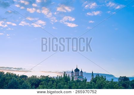 Old Orthodox Church Against The Blue Sky