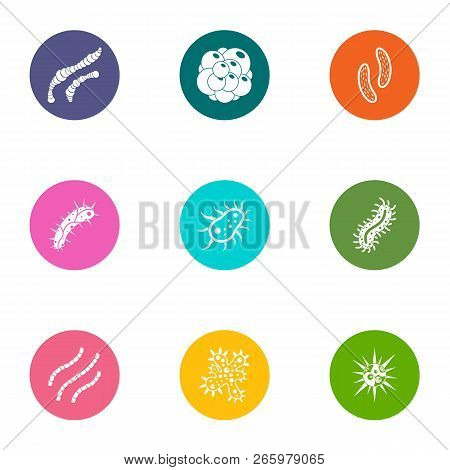 Embryo Icons Set. Flat Set Of 9 Embryo Icons For Web Isolated On White Background