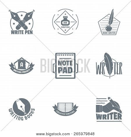 Scribbler Logo Set. Simple Set Of 9 Scribbler Logo For Web Isolated On White Background