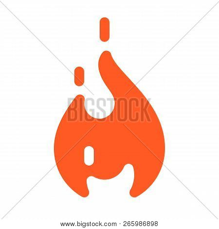 Fire Flames With Sparks, New Orange Icon