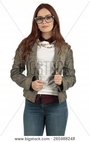 Sexy Preppy, Fashion Geek Girl Ready For Your Design