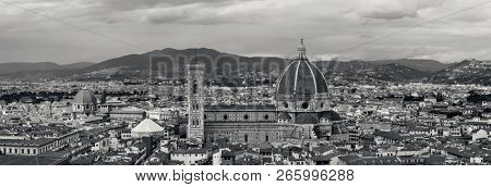 Florence Cathedral viewed from Tower of Arnolfo at Palazzo Vecchio panorama