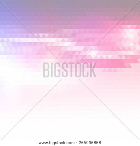 Color Triangular Background. Geometric Image. Vector Illustration