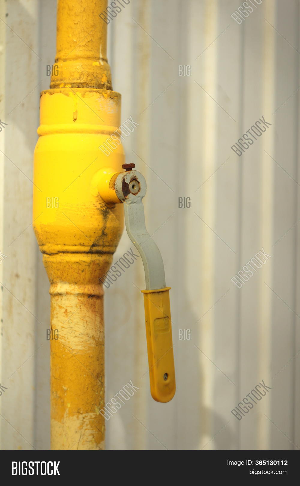 Yellow Gas Pipe Valve Image & Photo (Free Trial) Bigstock