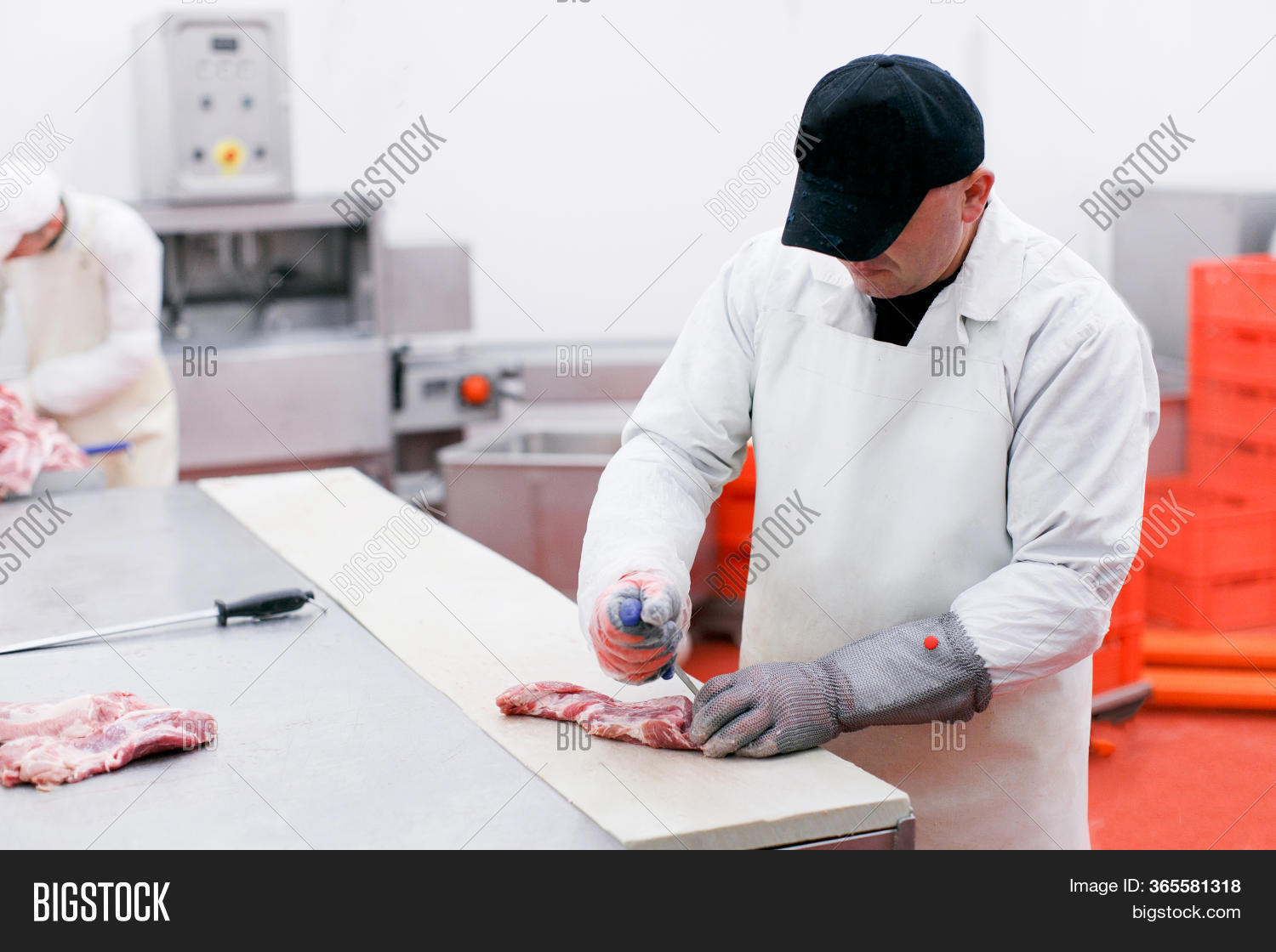 Worker Meat Factory, Image & Photo (Free Trial) Bigstock