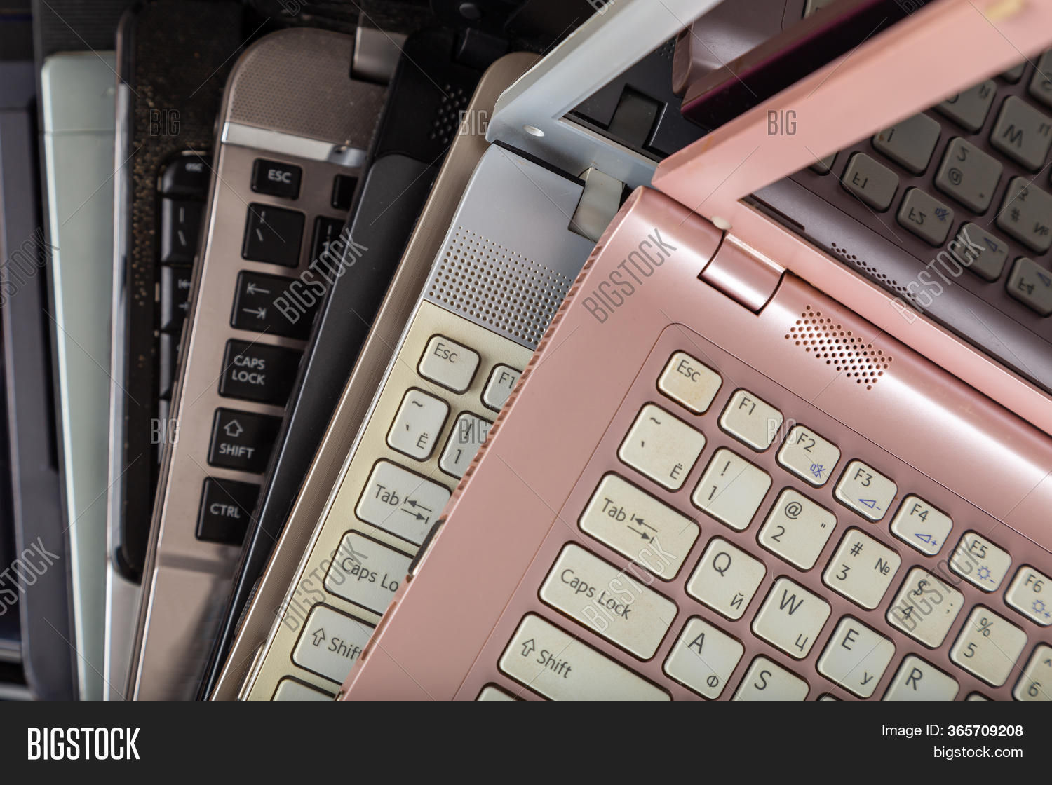 Stack Used Laptops Image & Photo (Free Trial) Bigstock