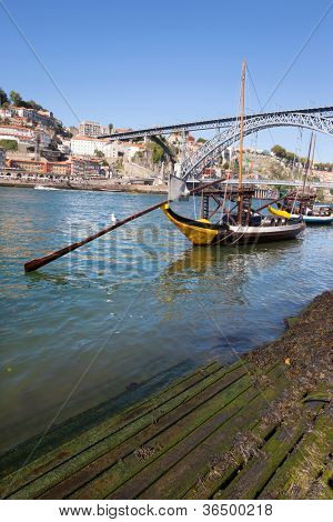 Rabelos เรือในแม่น้ำ Douro