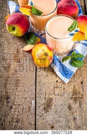 Peach Smoothie Or Yogurt