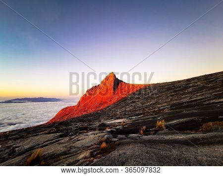 Scenery Near Peak Of Mount Kinanbalu Aka Akinabalu In State Of Sabah Malaysia Asia