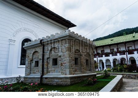 Neamt, Romania - June 22, 2019: Agapia Orthodox Monastery. Agapia Village.