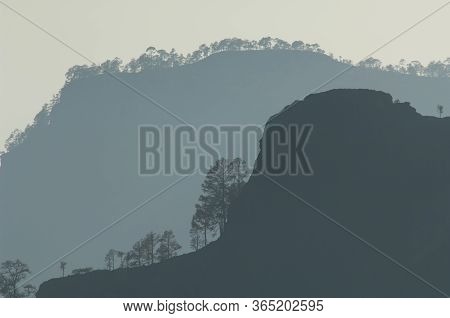 Morro Del Visadero In The Foreground And Ojeda Mountain In The Background.
